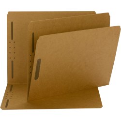 Smead Fastener Folders, 2 Fasteners, Letter Size, Straight-Cut Tab, Kraft, Box Of 50