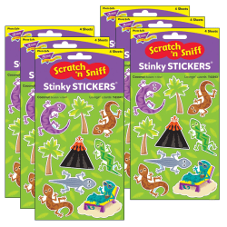 Eureka Presto-Stick Foil Star Stickers, 1/2in, Green, 250 Stickers Per Pack, Set Of 12 Packs