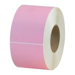 Partners Brand Color Thermal Transfer Labels, THL130PK, Rectangle, 4in x 6in, Pink, 1,000 Labels Per Roll, Pack Of 4 Rolls