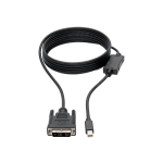 Eaton Tripp Lite Series Mini DisplayPort 1.2 to DVI Active Adapter Cable (M/M), 1080p, 10 ft. (3.1 m) - Adapter - single link - Mini DisplayPort (M) to DVI-D (M) - DisplayPort 1.2/DisplayPort++ - 10 ft - passive, thumbscrews, 1080p support - black