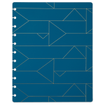 TUL Discbound Notebook Covers, Letter Size, Blue Geo, Pack of 2 Covers