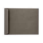 LUX Open-End 9in x 12in Envelopes, Peel & Press Closure, Smoke Gray, Pack Of 250