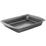 Gibson Baker's Friend Non-Stick Steel Roasting Pan, 16-3/4in, Gray