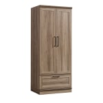 Sauder Homeplus Storage Cabinet Closet, 2 Shelves, Salt Oak