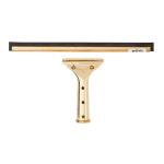 Unger 12in GoldenClip Brass Squeegee - 12in Length - Screw Lock Handle - Brass - 1Each