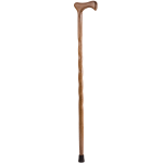 Brazos Walking Sticks Twisted Walnut Walking Cane, 37in, Natural