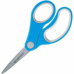 Westcott School Scissors, 5in, Pointed, Assorted Colors