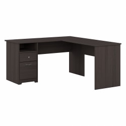 Office Star Baton Rouge 60inW L-Shaped Computer Desk, Champagne Oak