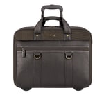 Solo New York MacDougal 17.3in Laptop Rolling Case, Brown/Olive