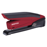 PaperPro InPower Spring-Powered Desktop Stapler With Antimicrobial Protection, 20-Sheet Capacity, Red