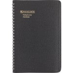 AT-A-GLANCE Telephone/Address Book, 4 7/8in x 8in, Black