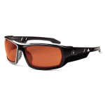 Ergodyne Skullerz Safety Glasses, Odin, Polarized, Black Frame, Copper Lens