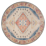 Anji Mountain Beso Round Area Rug, 4ft Diameter, Multicolor