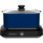 West Bend 6-Quart Oblong Slow Cooker, Blue