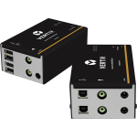 Vertiv Avocent LV4000 | IP KVM Extender | DVI, USB, Audio (LV4020P-001) - IP KVM Transmitter | IP-based KVM Extender | USB Extender | DVI, USB, Audio, or CATx cable | Distance from 50 meters/150 feet.