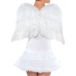 Amscan Feather Angel Wings, 22in, White