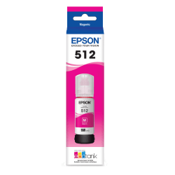 Epson 512 EcoTank High-Yield Magenta Ink Bottle, T512320-S