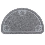 Gibson Home Pet Elements Paw Print Place Mat, 14-1/4in x 23-5/8in, Gray