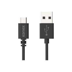 Kanex - USB cable - USB (M) to Micro-USB Type B (M) - USB 2.0 - 1.6 ft - black (pack of 2)