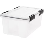 IRIS WeatherTight Heavy-duty Storage Tote - Internal Dimensions: 14.75in Length x 9.63in Width x 7in Height - 6 / Carton