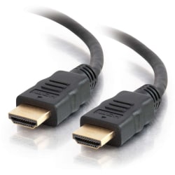 C2G 1ft 4K HDMI Cable with Ethernet - High Speed - UltraHD Cable - M/M - HDMI cable with Ethernet - HDMI male to HDMI male - 1 ft - shielded - black