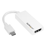 StarTech.com USB-C To HDMI Adapter, White, CDP2HD4K60W