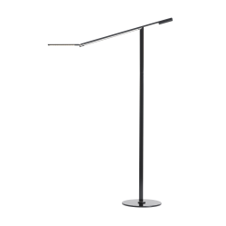 Koncept Equo LED Floor Lamp, 56-3/4inH, Warm/Black