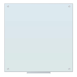 U Brands Frameless Magnetic Dry-Erase Board, 36in x 36in, Frosted White (Actual Size 35in x 35in)