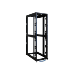 Tripp Lite 45U 4-Post Open Frame Rack Cabinet 36in Depth No Sides or Doors - Rack open frame - 4-post - black - 45U