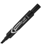 Avery Marks A Lot Permanent Markers, Chisel Point, Black, Pack Of 12 Markers