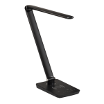 Safco Vamp LED Wireless Charging Lamp, 16-3/4inH, Black