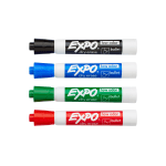 EXPO Low-Odor Dry-Erase Markers, Bullet Point, Assorted Colors, Pack Of 4