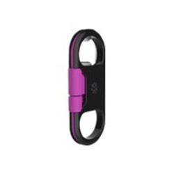 Kanex GoBuddy+ - USB cable - Micro-USB Type B (M) to USB (M) - 7.9 in - purple/black