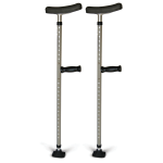 Medline Universal Single Tube Crutches, 1 Pair