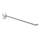 Azar Displays Metal Wire Hooks With Attached Backs, 7/8inH x 1-1/4inW x 12inD, Silver, Pack Of 50 Hooks