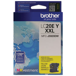 Brother LC20 Extra-High-Yield Yellow Ink Cartridge, LC20EY