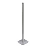 Azar Displays Sky Tower 4-Channel Metal Pole And Base, 75-5/8in x 18in, Silver