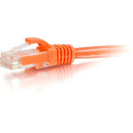 C2G-25ft Cat6 Snagless Unshielded (UTP) Network Patch Cable - Orange - Category 6 for Network Device - RJ-45 Male - RJ-45 Male - 25ft - Orange