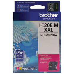 Brother LC20 Extra-High-Yield Magenta Ink Cartridge, LC20EM