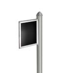 Azar Displays Double-Sided Slide-In Frame For Sky Tower Displays, 8-1/2in x 11in, Silver