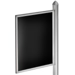 Azar Displays Double-Sided Slide-In Frame For Sky Tower Displays, 28in x 22in, Silver