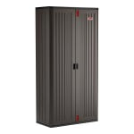 Suncast Commercial Mega Tall Storage Cabinet, 4 Shelves, Gray