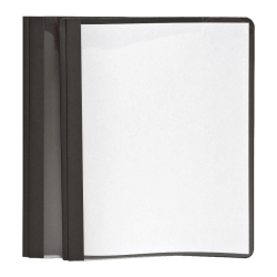 Oxford Clear-Front Report Covers, 8 1/2in x 11in, Black, Pack Of 25