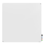 Ghent Harmony Magnetic Glass Unframed Dry-Erase Whiteboard, 48in x 48in, White