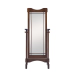 Powell Lillford Cheval Freestanding Mirror, 60inH x 25-1/4inW x 16-1/4inD, Mission Oak