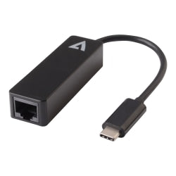 V7 - Network adapter - USB-C - 1GbE - black