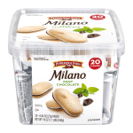 Pepperidge Farm Milano Mint Chocolate Cookies, 0.95 Oz, 2 Cookies Per Pack, Box Of 20 Packs