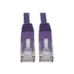 Tripp Lite Cat6 Cat5e Gigabit Molded Patch Cable RJ45 M/M 550MH Purple 50ft 50ft - 1 x RJ-45 Male Network - 1 x RJ-45 Male Network - Gold Plated Contact - Purple