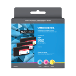 Office Depot Brand Remanufactured Cyan, Magenta, Yellow Ink Cartridge Replacement For HP 952, Pack Of 3, OD952CMYMN