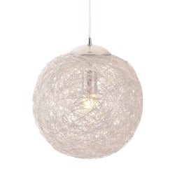 Zuo Modern Opulence Ceiling Lamp, 11-4/5inW, Aluminum Shade/Chrome Base